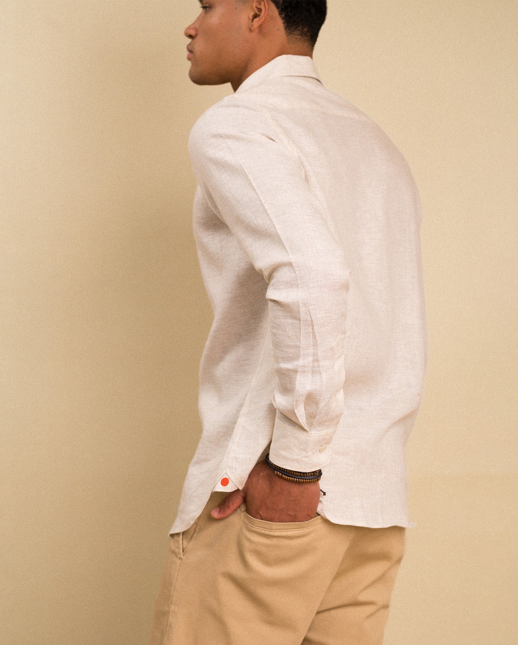 Akumal Beige — Linen Shirt for Summer